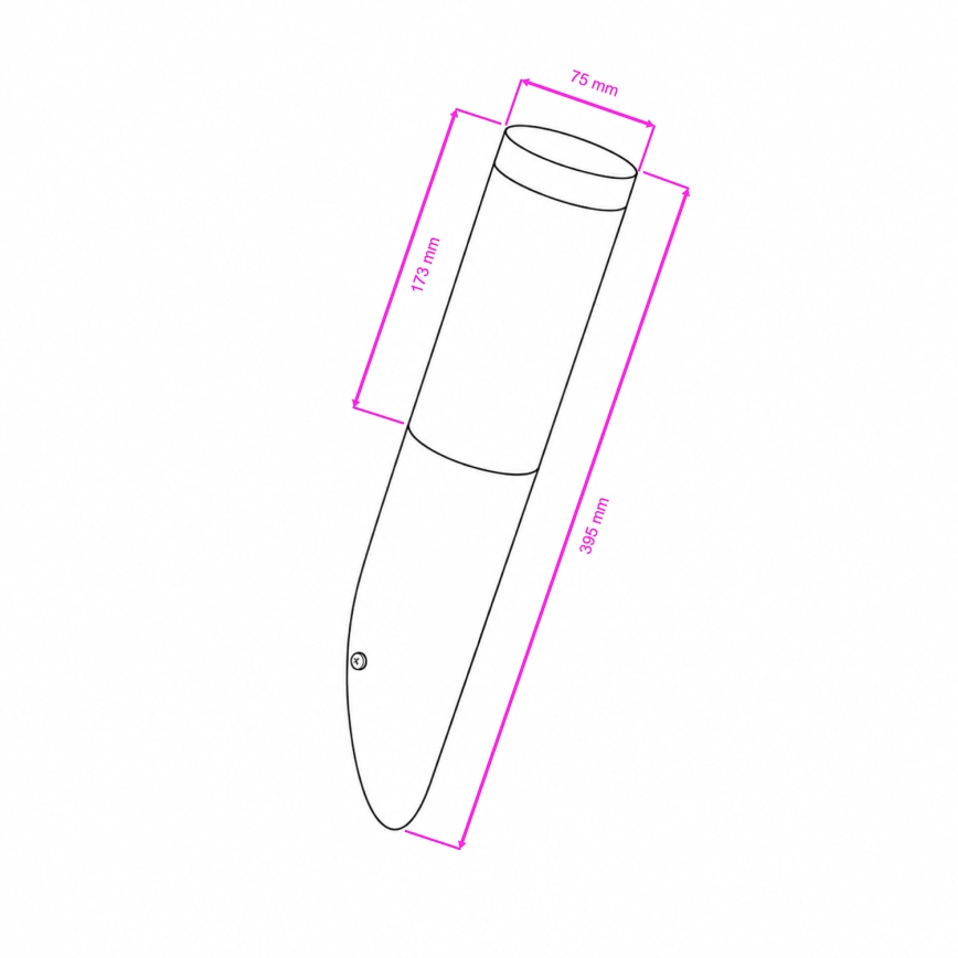 BRILAGI - LED RGBW dimbar vägglampa för utomhusbruk ELIA 1xE27/6,5W/230V 2700-6500K IP44 Wi-Fi matt krom