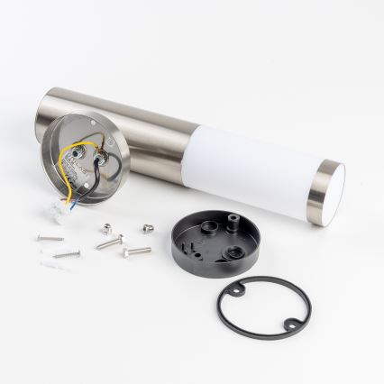 BRILAGI - LED RGBW dimbara utomhusvägglampa ELIA 1xE27/6,5W/230V 2700-6500K IP44 Wi-Fi matt krom