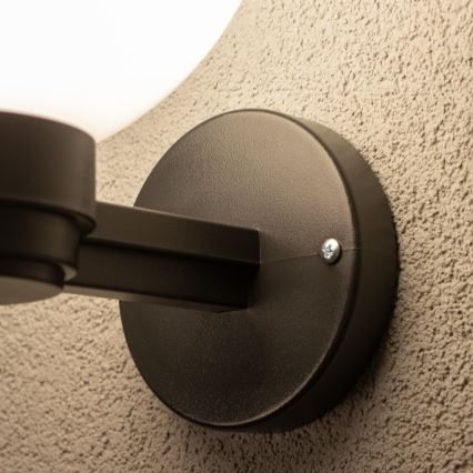 BRILAGI - LED RGBW dimbar utomhusväggarmatur HARBOR 1xE27/12W/230V 2700-6500K IP33 svart/vit