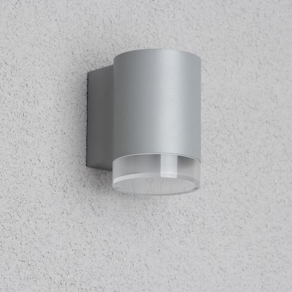 Brilagi - LED RGBW Dimbar utomhusväggarmatur MATERA 1xGU10/4,8W/230V 3000K IP54 grå + fjärrkontroll