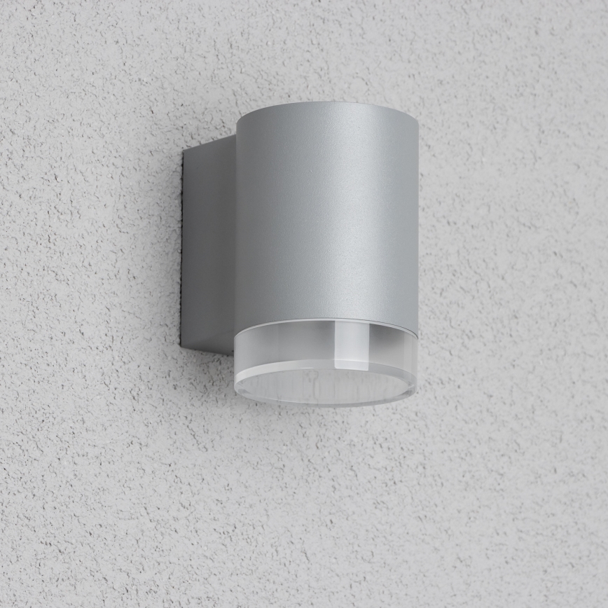 Brilagi - LED RGBW Dimbar utomhusväggarmatur MATERA 1xGU10/4,8W/230V 3000K IP54 grå + fjärrkontroll