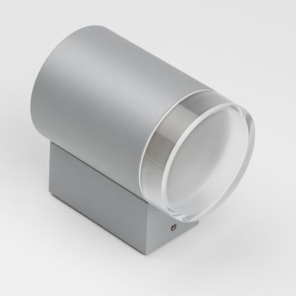 Brilagi - LED RGBW Dimbar utomhusväggarmatur MATERA 1xGU10/4,8W/230V 3000K IP54 grå + fjärrkontroll