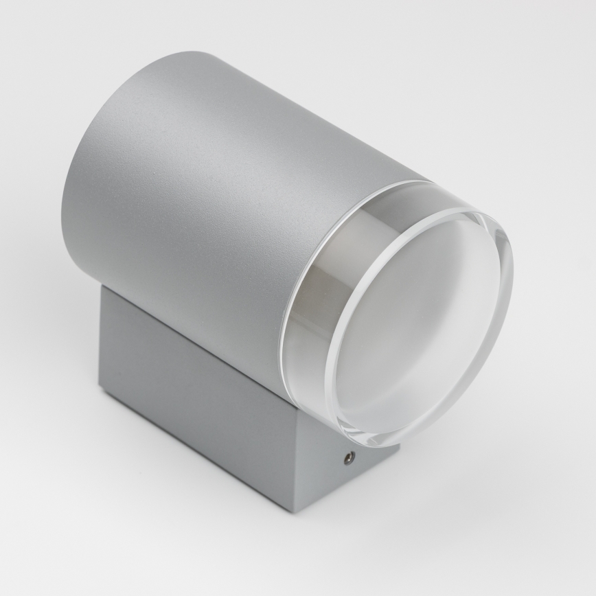 Brilagi - LED RGBW Dimbar utomhusväggarmatur MATERA 1xGU10/4,8W/230V 3000K IP54 grå + fjärrkontroll