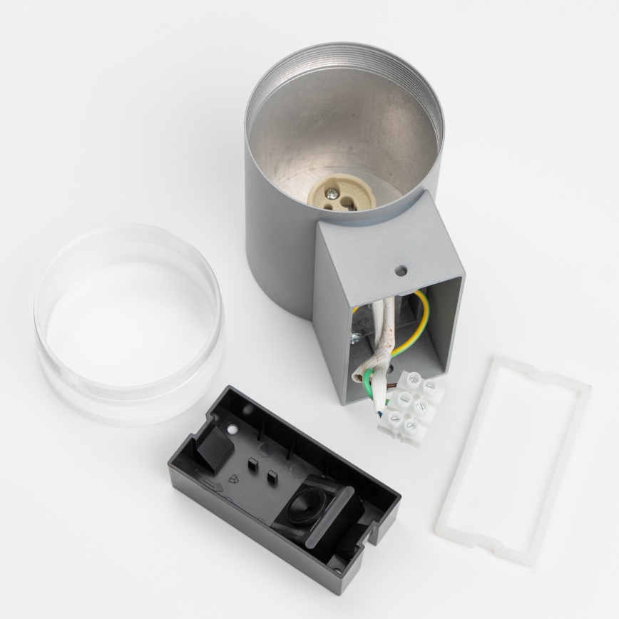Brilagi - LED RGBW Dimbar utomhusväggarmatur MATERA 1xGU10/4,8W/230V 3000K IP54 grå + fjärrkontroll