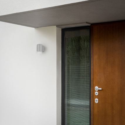 Brilagi - LED RGBW Dimbar utomhusväggarmatur MATERA 1xGU10/4,8W/230V 3000K IP54 grå + fjärrkontroll