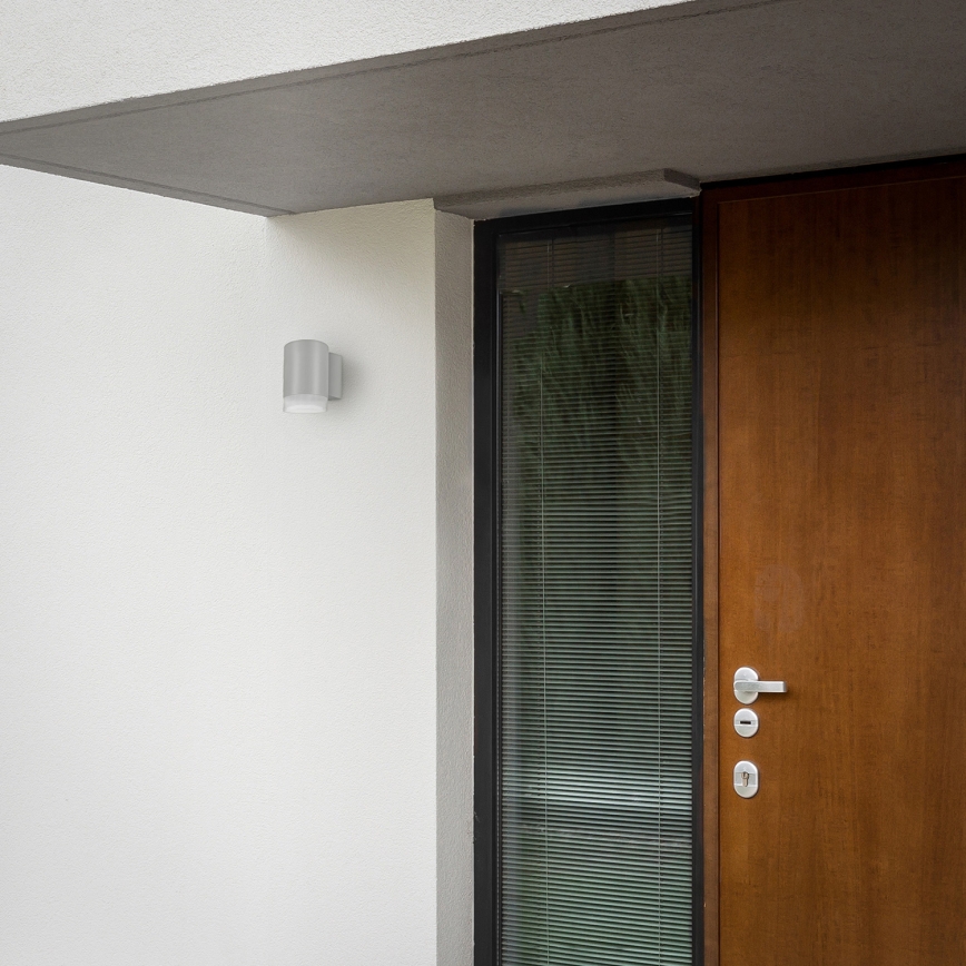 Brilagi - LED RGBW Dimbar utomhusväggarmatur MATERA 1xGU10/4,8W/230V 3000K IP54 grå + fjärrkontroll