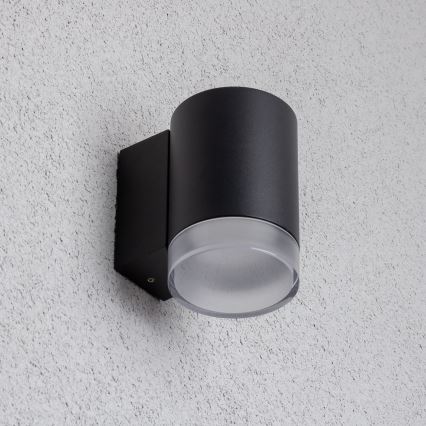BRILAGI - LED RGBW dimbar utomhusväggarmatur MATERA 1xGU10/4,8W/230V 3000K IP54 svart + fjärrkontroll