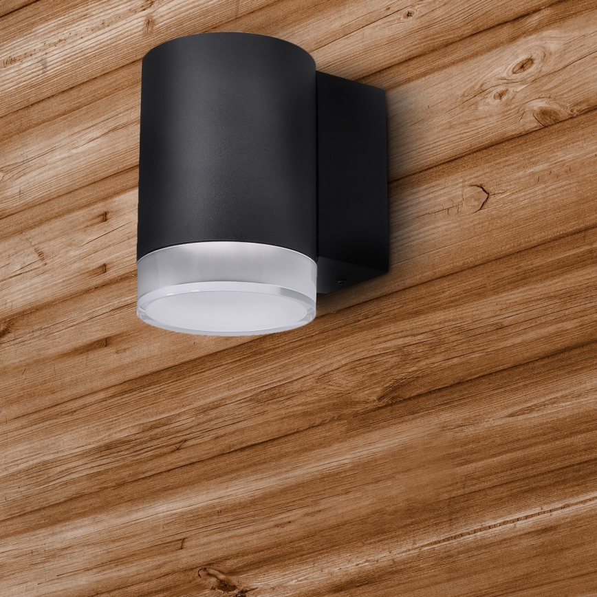 BRILAGI - LED RGBW dimbar utomhusväggarmatur MATERA 1xGU10/4,8W/230V 3000K IP54 svart + fjärrkontroll