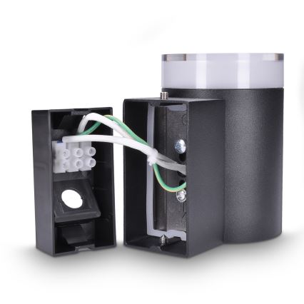 Brilagi - LED RGBW dimbar utomhusväggarmatur MATERA 1xGU10/6W/230V 3000K IP54 svart + fjärrkontroll