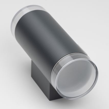 Brilagi - LED RGBW dimbar utomhusvägglampa MATERA 2xGU10/4,8W/230V 3000K IP54 antracit + fjärrkontroll