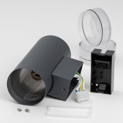 Brilagi - LED RGBW dimbar utomhusvägglampa MATERA 2xGU10/4,8W/230V 3000K IP54 antracit + fjärrkontroll