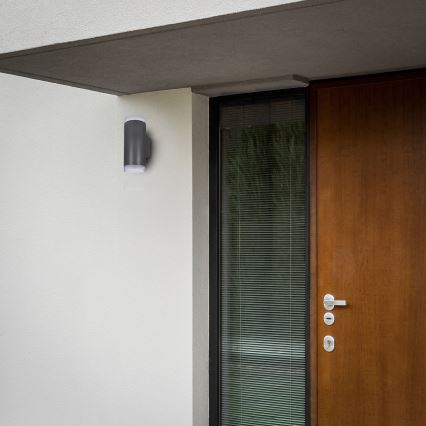 Brilagi - LED RGBW dimbar utomhusvägglampa MATERA 2xGU10/4,8W/230V 3000K IP54 antracit + fjärrkontroll