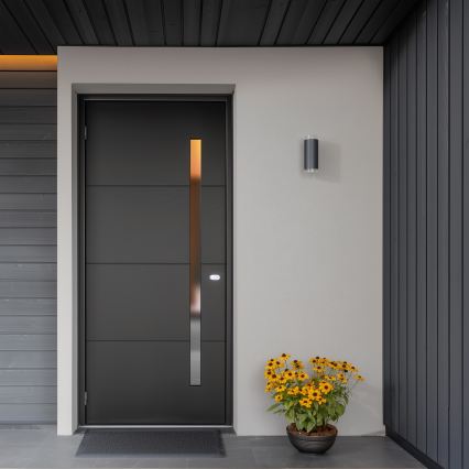 Brilagi - LED RGBW dimbar utomhusvägglampa MATERA 2xGU10/6W/230V 3000K IP54 antracit + fjärrkontroll