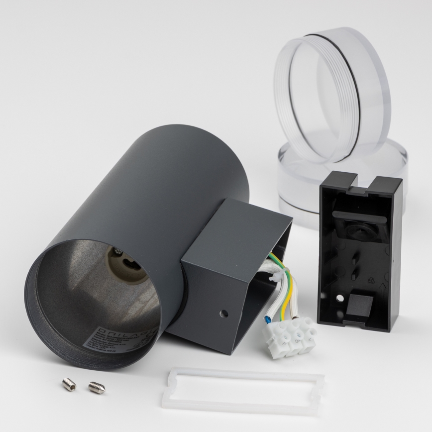 Brilagi - LED RGBW dimbar utomhusvägglampa MATERA 2xGU10/6W/230V 3000K IP54 antracit + fjärrkontroll