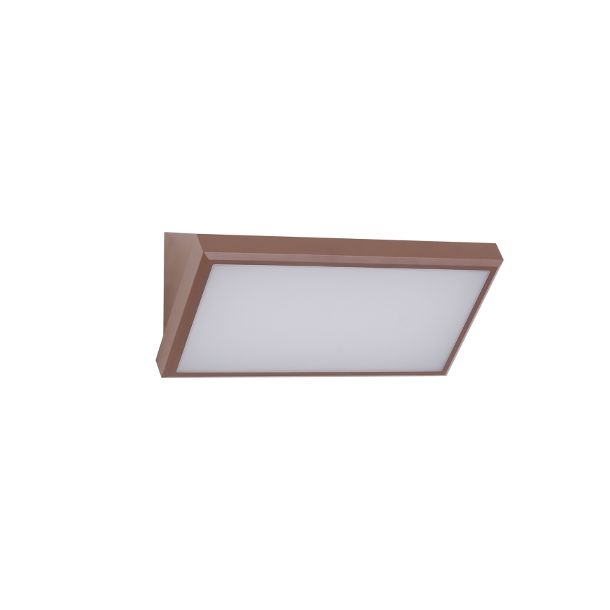 Brilagi - LED RGBW dimbar utomhusvägglampa TRIANGLE 1xE27/9W/230V 2700-6500K IP65 brun