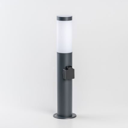 BRILAGI - LED RGBW dimmbar utomhuslampa med eluttag ELIA 1xE27/6,5W/230V 2700-6500K IP44 Wi-Fi 50 cm antracit