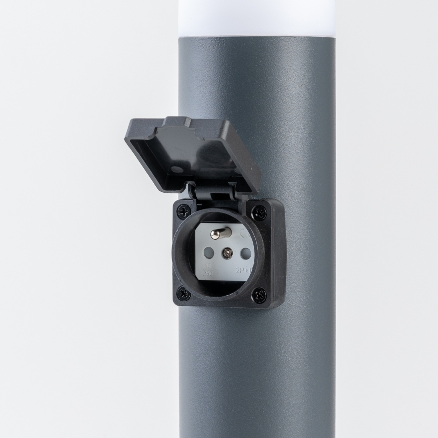 BRILAGI - LED RGBW dimmbar utomhuslampa med eluttag ELIA 1xE27/6,5W/230V 2700-6500K IP44 Wi-Fi 50 cm antracit
