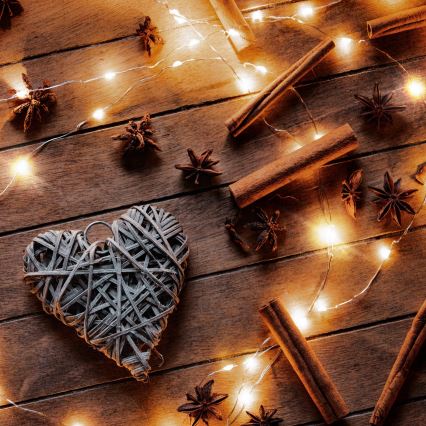 Brilagi - LED-slinga 100xLED/3xAA 10m varmvit