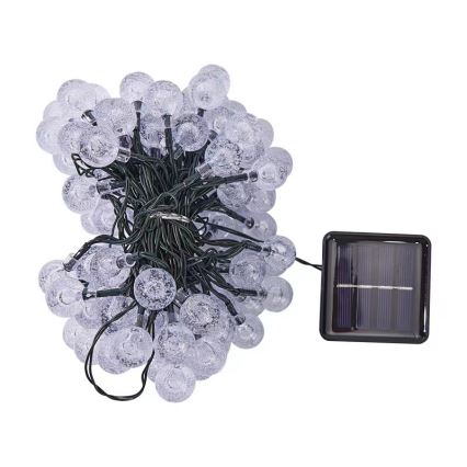 BRILAGI - LED solcellsljusslinga BUBBLE 200xLED/8 funktioner 20 m IP65 varmvit 800 mAh