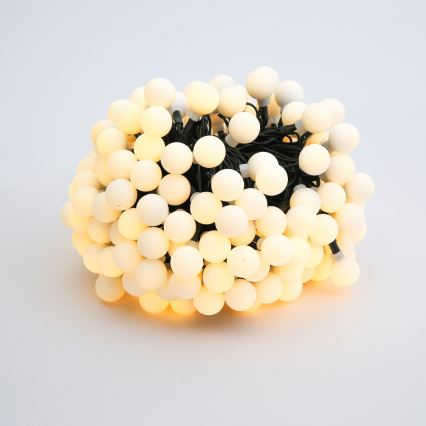 BRILAGI - LED solcellsdriven dekorativ ljusslinga BUBBLE 200xLED/8 funktioner 20 m IP65 varmvit 800 mAh