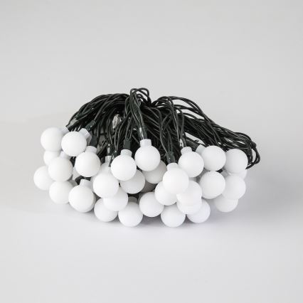 Brilagi - LED solcellsdriven dekorativ ljusslinga BUBBLE 50xLED/8 funktioner 7m IP65 varmvit 600 mAh