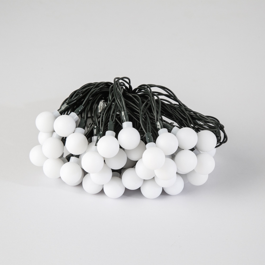 Brilagi - LED solcellsdriven dekorativ ljusslinga BUBBLE 50xLED/8 funktioner 7m IP65 varmvit 600 mAh