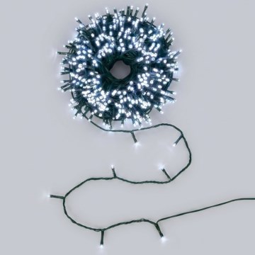 BRILAGI - LED solcellsdriven ljusslinga 100xLED/8 funktioner 12m 800 mAh IP65 kallvit