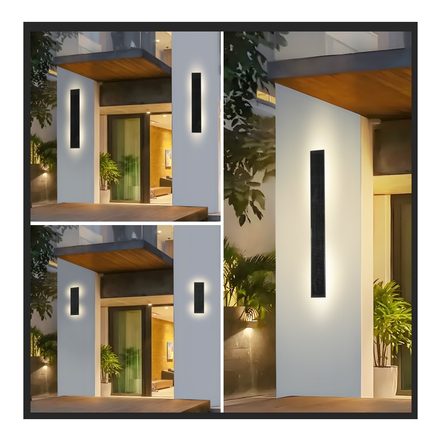 Brilagi - Dimbar LED-solcellsdriven vägglampa SUN LED/4W/230V 60 cm 4000 mAh IP44