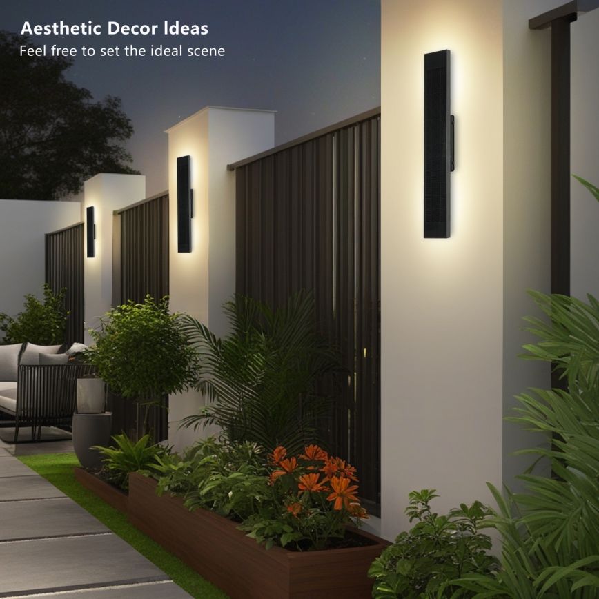 BRILAGI - LED dimbar solcellsdriven vägglampa SUN LED/4W/3,7V  60 cm 4000 mAh IP44