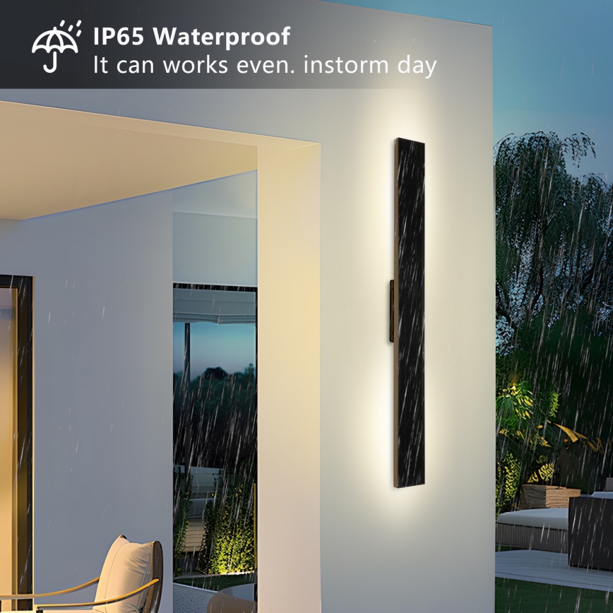 Brilagi - LED dimbar solcellsdriven vägglampa SUN LED/5,5W/3,7V 100 cm 6000 mAh IP44
