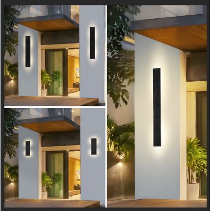 Brilagi - LED dimbar solcellsdriven vägglampa SUN LED/5,5W/3,7V 100 cm 6000 mAh IP44
