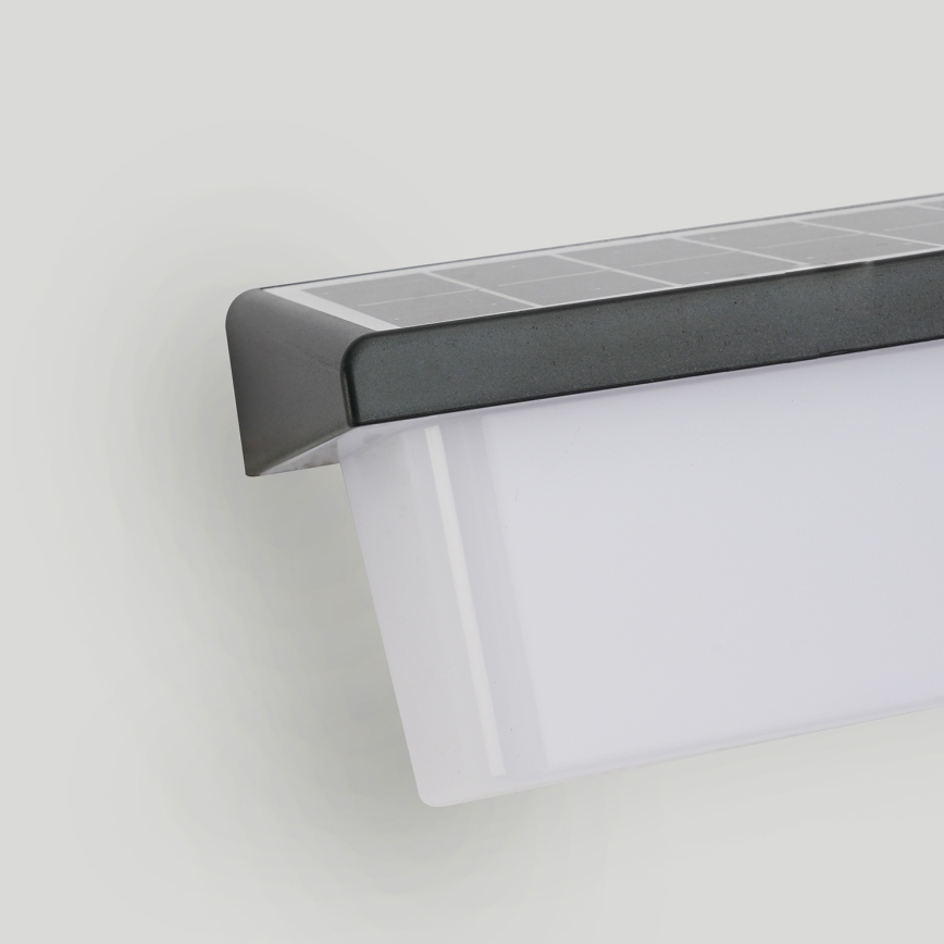 Brilagi - LED solcellsvägglampa med sensor SUN RAY LED/6W/3,7V 2200 mAh IP44