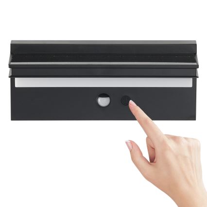 Brilagi - LED solcellsvägglampa med sensor SUN SENSE LED/10W/3,7V 4000 mAh IP44