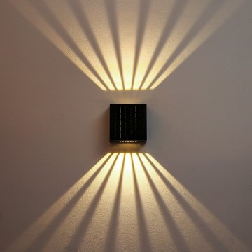 Brilagi - LED Solcellsvägglampa BLOCK LED/2W/3,7V 1300 mAh IP44