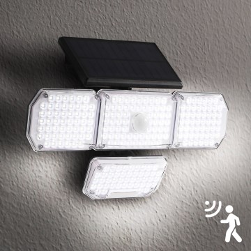 Brilagi - LED solcellsvägglampa med rörelse- och skymningssensor WALLIE LED/5W/5,5V 2400 mAh IP65