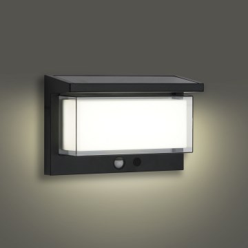 Brilagi - LED solcellsvägglampa med sensor SUN LUME LED/10W/3,7V 4000 mAh IP44