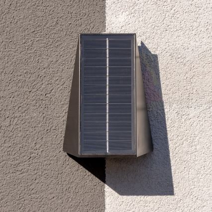 Brilagi - LED solcellsvägglampa PYRAMID LED/2W/3,2V 1300 mAh IP54