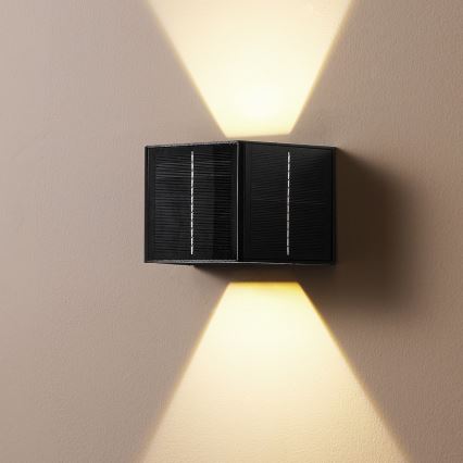Brilagi - LED Solcellsvägglampa SOLAR CUBE LED/2W/3,2V 1300 mAh IP54
