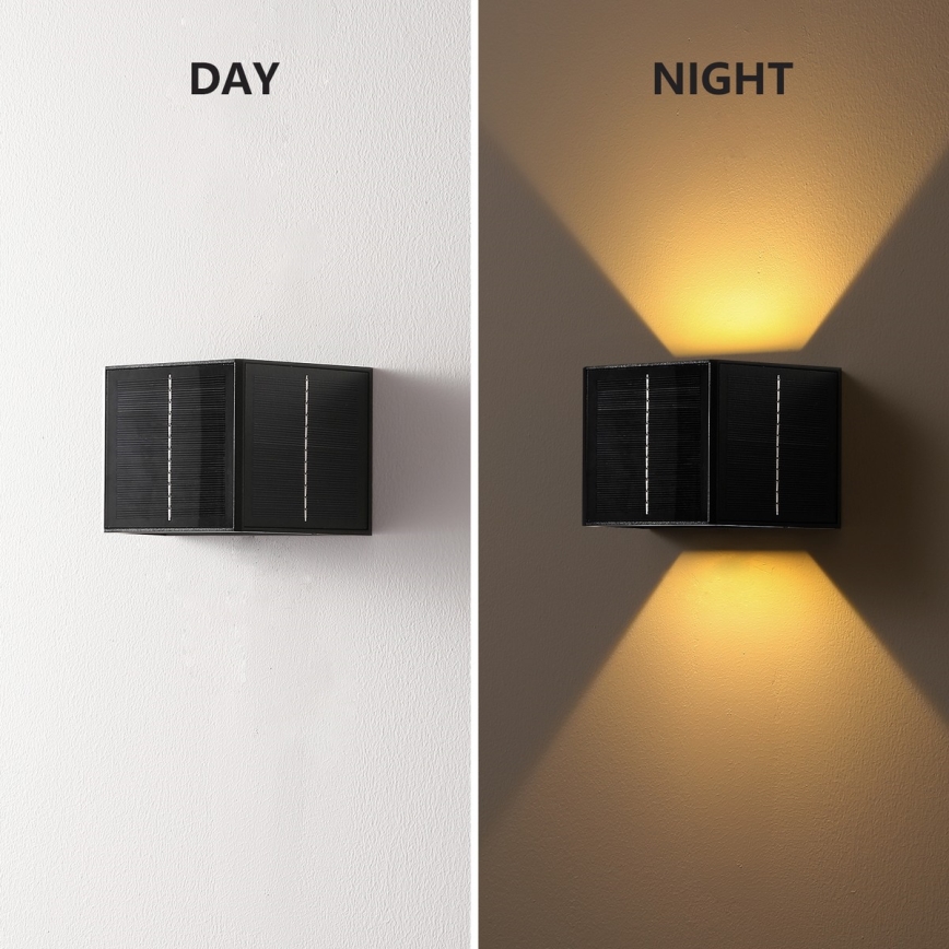 Brilagi - LED Solcellsvägglampa SOLAR CUBE LED/2W/3,2V 1300 mAh IP54