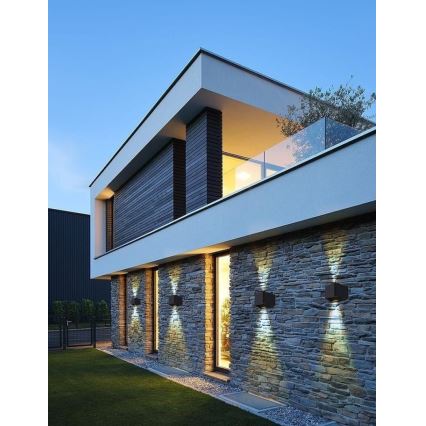 Brilagi - LED Solcellsvägglampa SOLAR CUBE LED/2W/3,2V 1300 mAh IP54