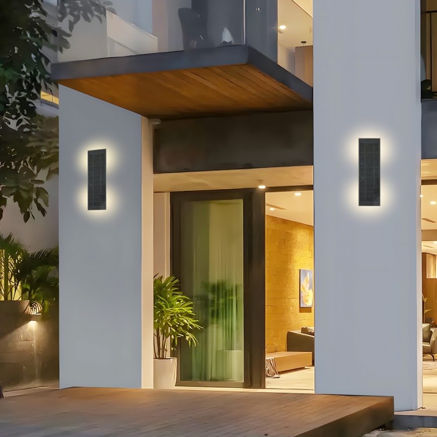 Brilagi - LED Dimmbar solcellsvägglampa SUN LED/2,5W/230V 30 cm 2000 mAh IP44