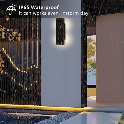 Brilagi - LED Dimmbar solcellsvägglampa SUN LED/2,5W/230V 30 cm 2000 mAh IP44