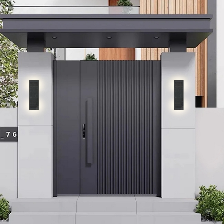 Brilagi - LED Dimmbar solcellsvägglampa SUN LED/2,5W/230V 30 cm 2000 mAh IP44