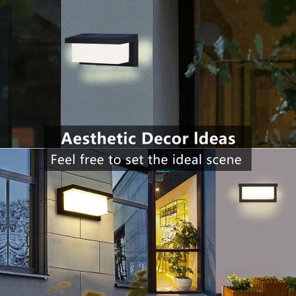 Brilagi - LED solcellsvägglampa med rörelse- och skymningssensor BRICKY LED/5W/6V 4000 mAh IP65