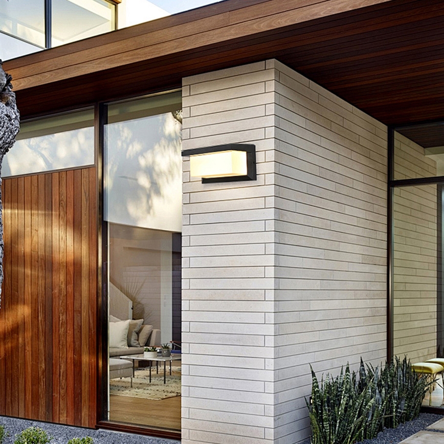 Brilagi - LED solcellsvägglampa med rörelse- och skymningssensor BRICKY LED/5W/6V 4000 mAh IP65