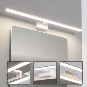 Brilagi - LED-spegelbelysning för badrum 3-i-1 VESTRA LED/15W/230V 80 cm IP44 vit