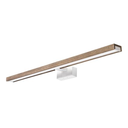 BRILAGI - 3-i-1 LED-badrumsbelysning för spegel WOODY MIRROR LED/15W/230V 80 cm IP44 vit/ek (valnöt)
