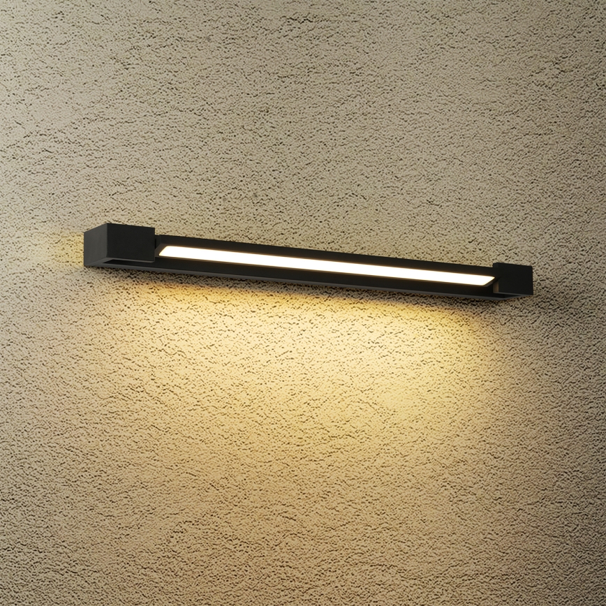 Brilagi - LED-spegelbelysning för badrum AQUA LINE LED/18W/230V 60 cm IP44 svart CRI 90