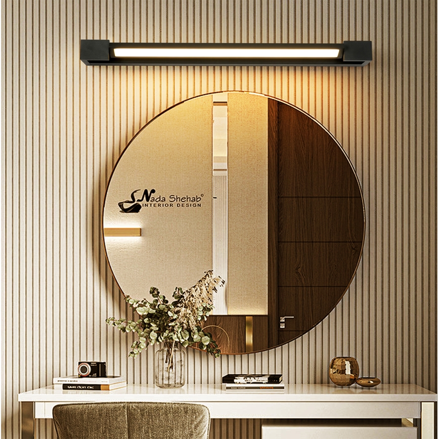 Brilagi - LED-spegelbelysning för badrum AQUA LINE LED/18W/230V 60 cm IP44 svart CRI 90