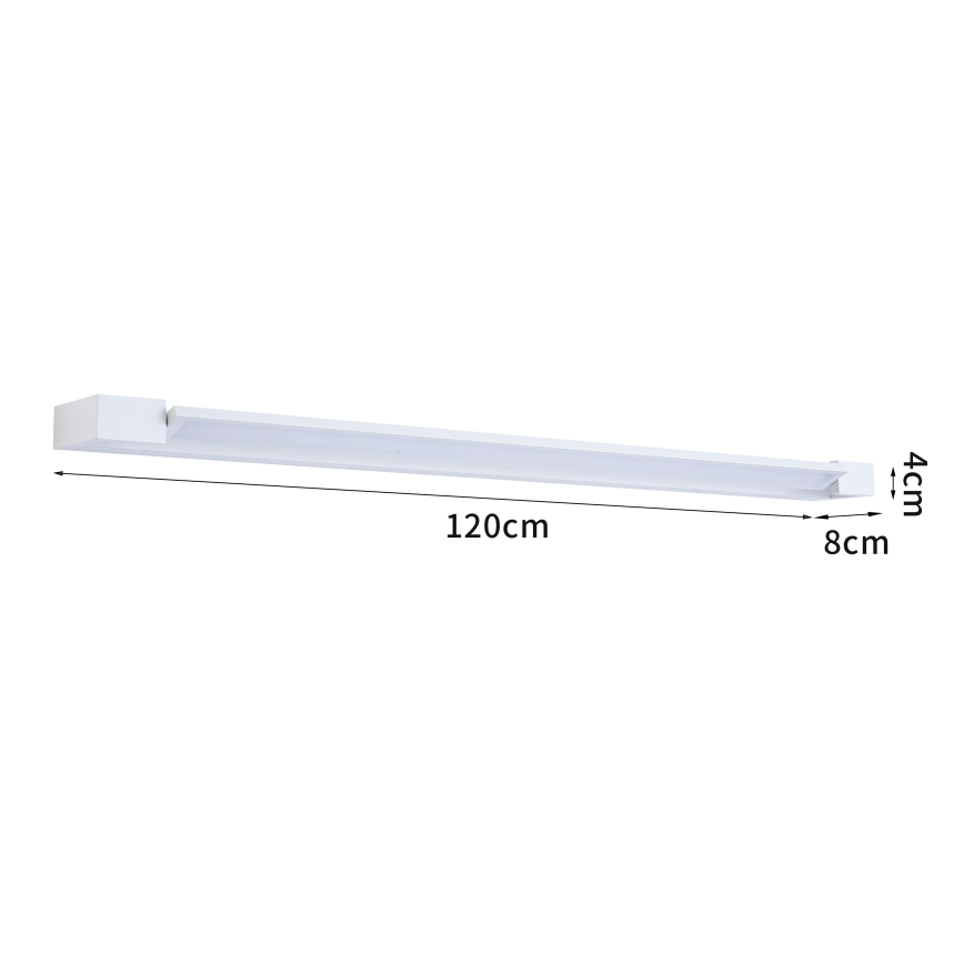 Brilagi - LED-belysning för badrumsspegel AQUA LINE LED/36W/230V 120 cm IP44 vit CRI 90